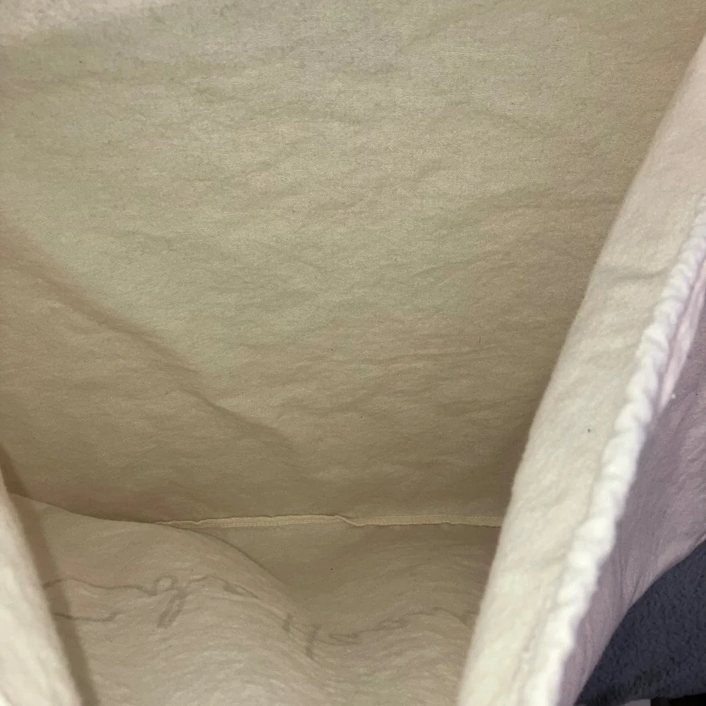 Cole Haan‎ Dust Bag Canvas Drawstring Pouch for Shoes or Accessories Cream